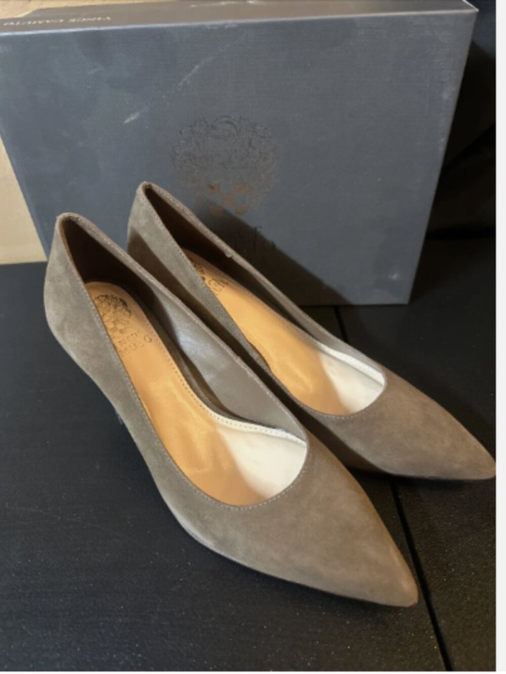 Vince Camuto Suede Pump-Halienda-Mink-8M-NEW-A659435